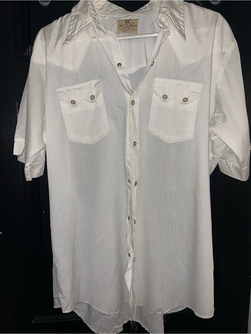 Vintage Western Pearl Dee Cee Brand Men's Short-Sleeve Button-Up Shirt